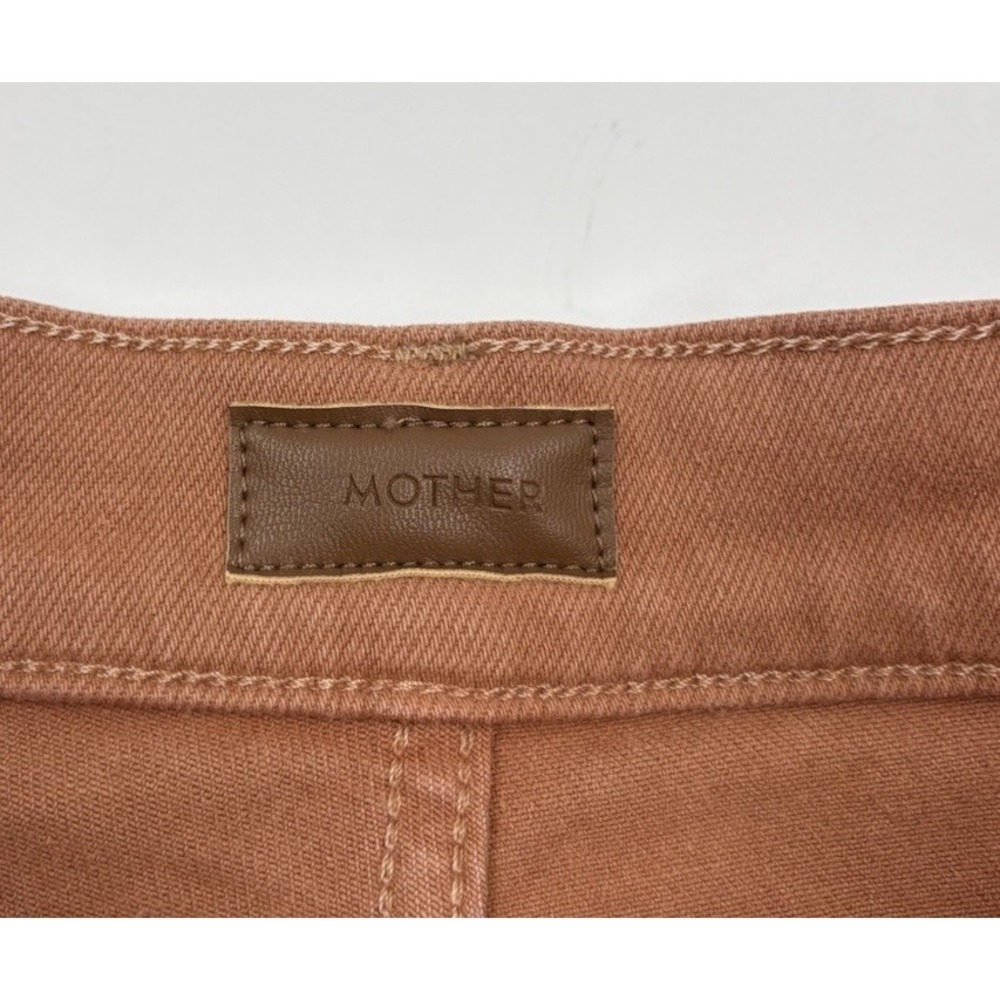 Mother The Rambler Cargo Ankle 26 High-Waisted Brown Straight Leg Pants - Picture 2 of 9